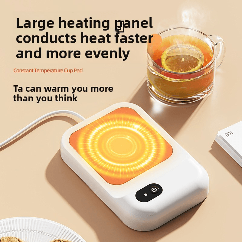 View 4 of Thermostatic Mug Warmer, Quick‑Heating Cup Heating Coaster for Office & Dorm, Constant Temperature Drink Heater Pad