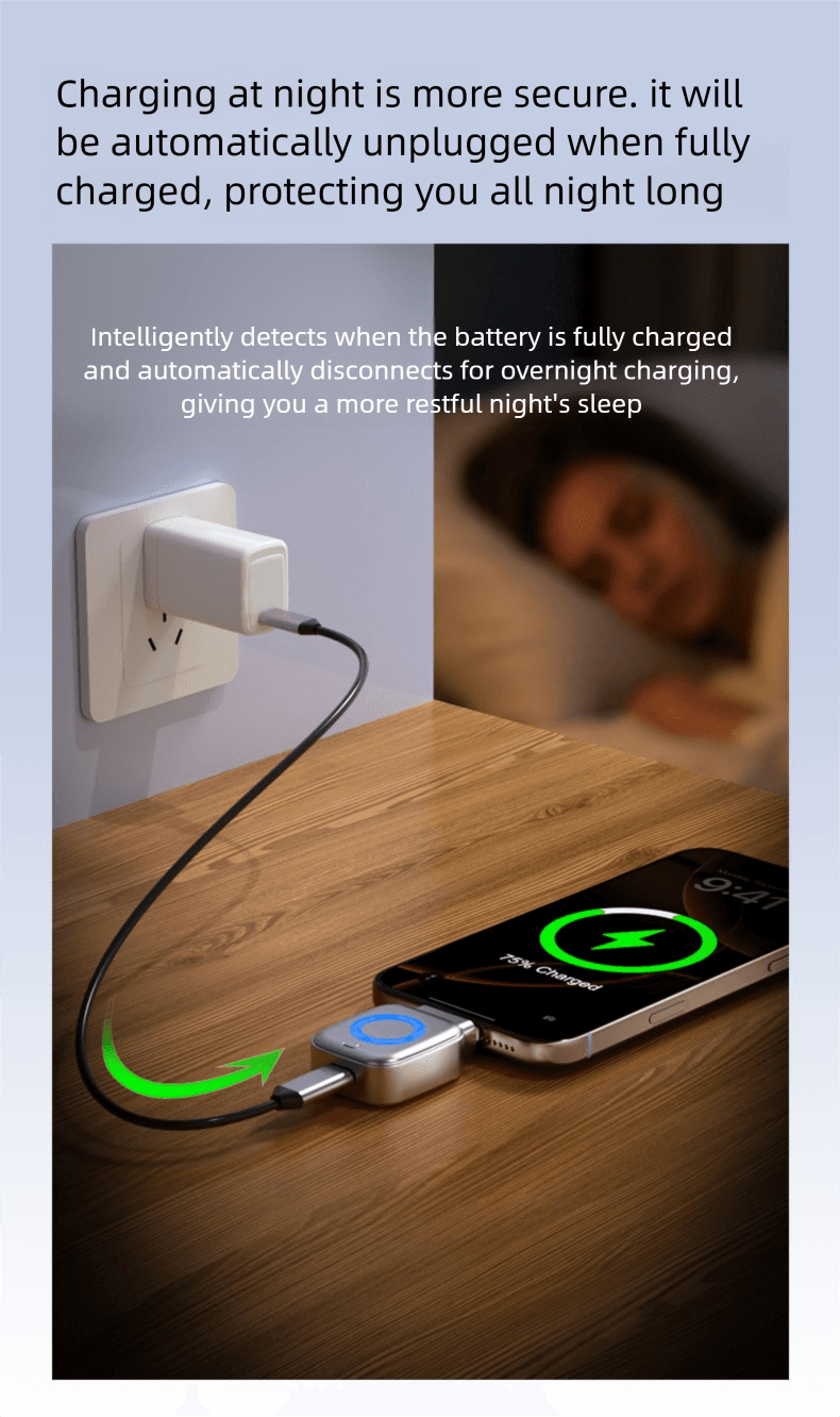 View 6 of 140W AI Smart Full‑Charge Separator, Physical Auto‑Eject When Full, USB‑C Overcharge Protector for Phone Laptop