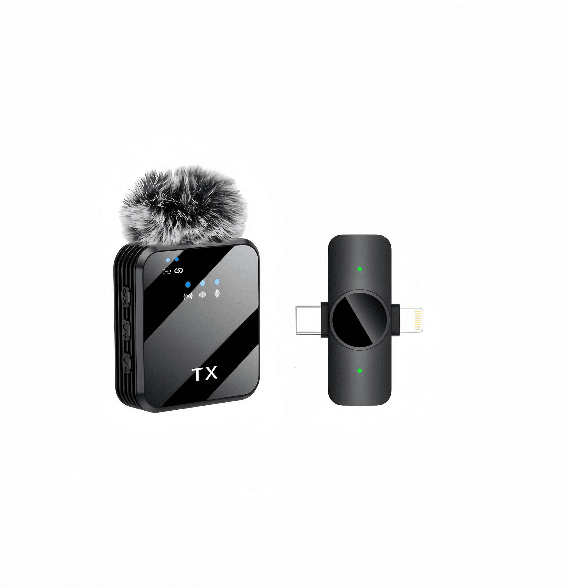 View 5 of F12F16 Wireless Lavalier Microphone, Clip‑on Lapel Mic DSP Noise Reduction for Phone Vlog Live Stream