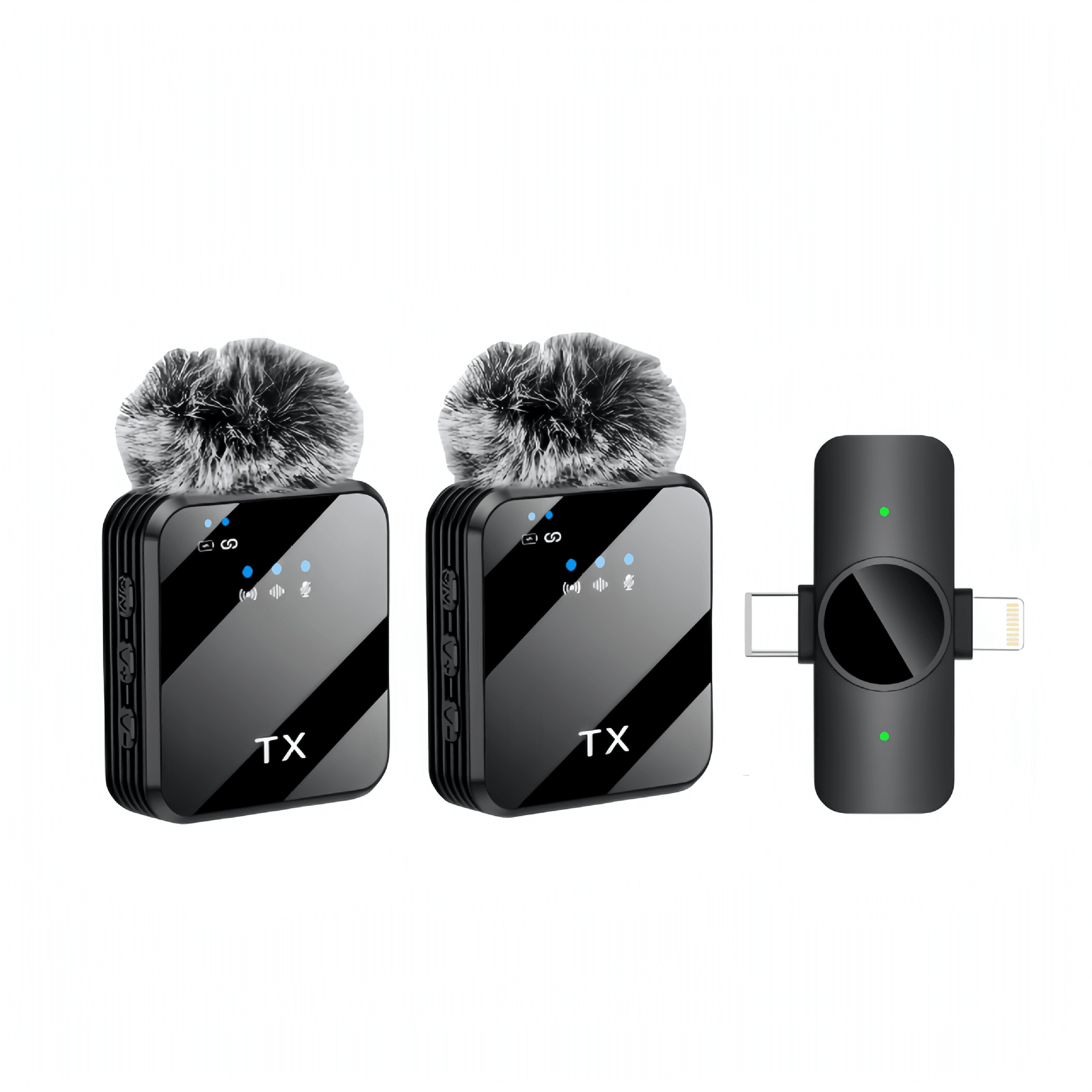 View 6 of F12F16 Wireless Lavalier Microphone, Clip‑on Lapel Mic DSP Noise Reduction for Phone Vlog Live Stream