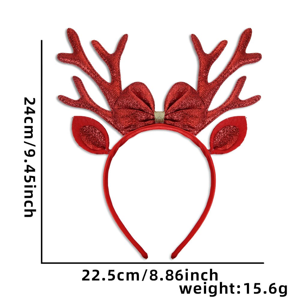 Red Reindeer Headband