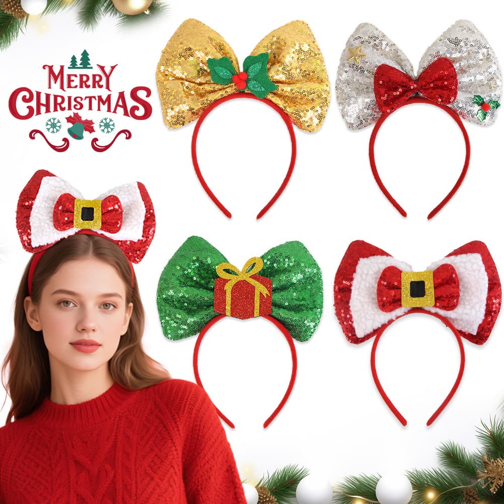 Christmas Glitter Headband main image 1