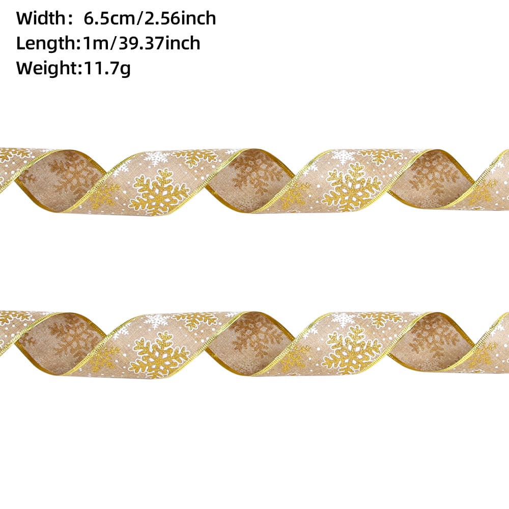 1 m 6.5 cm Gold Snowflake