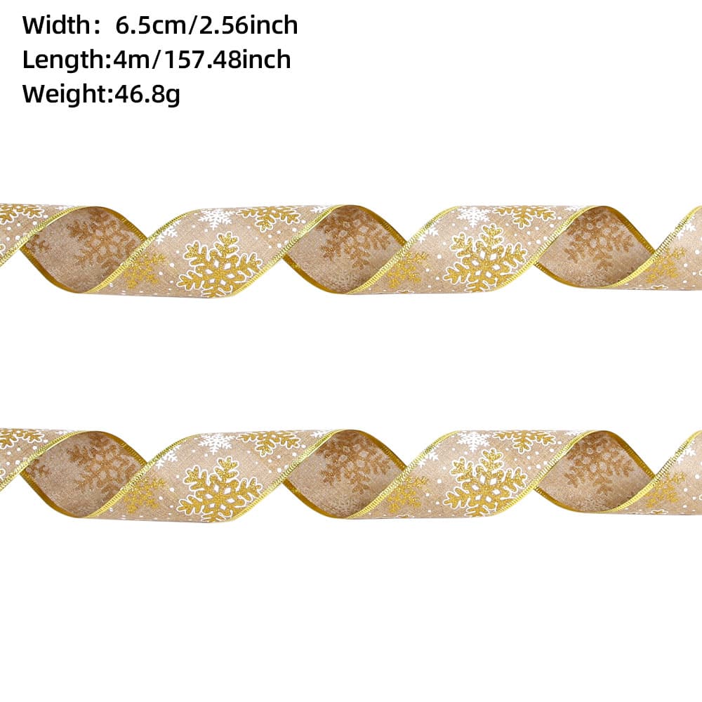4 m 6.5 cm Gold Snowflake