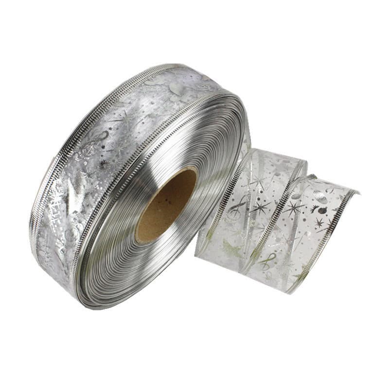 2 m Gold Silver Decorative Ribbon