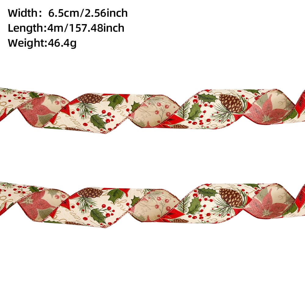 4 m 6.5 cm Red Pine Cone Decoration