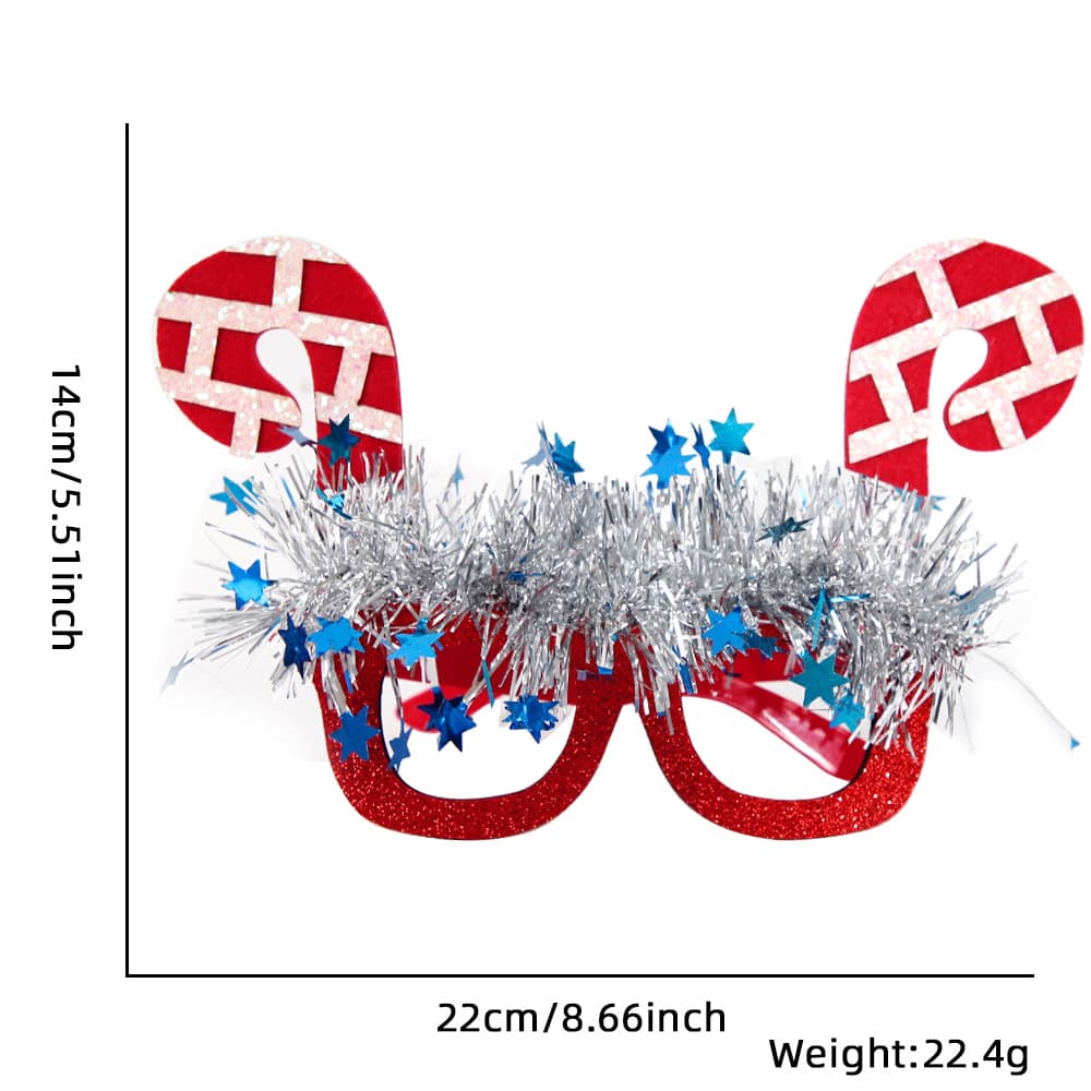 Christmas Candy Cane Tinsel Garland