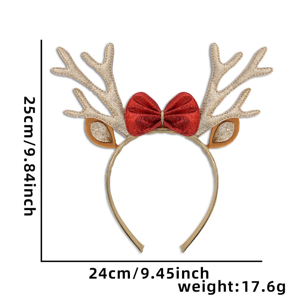 Gold Reindeer Headband