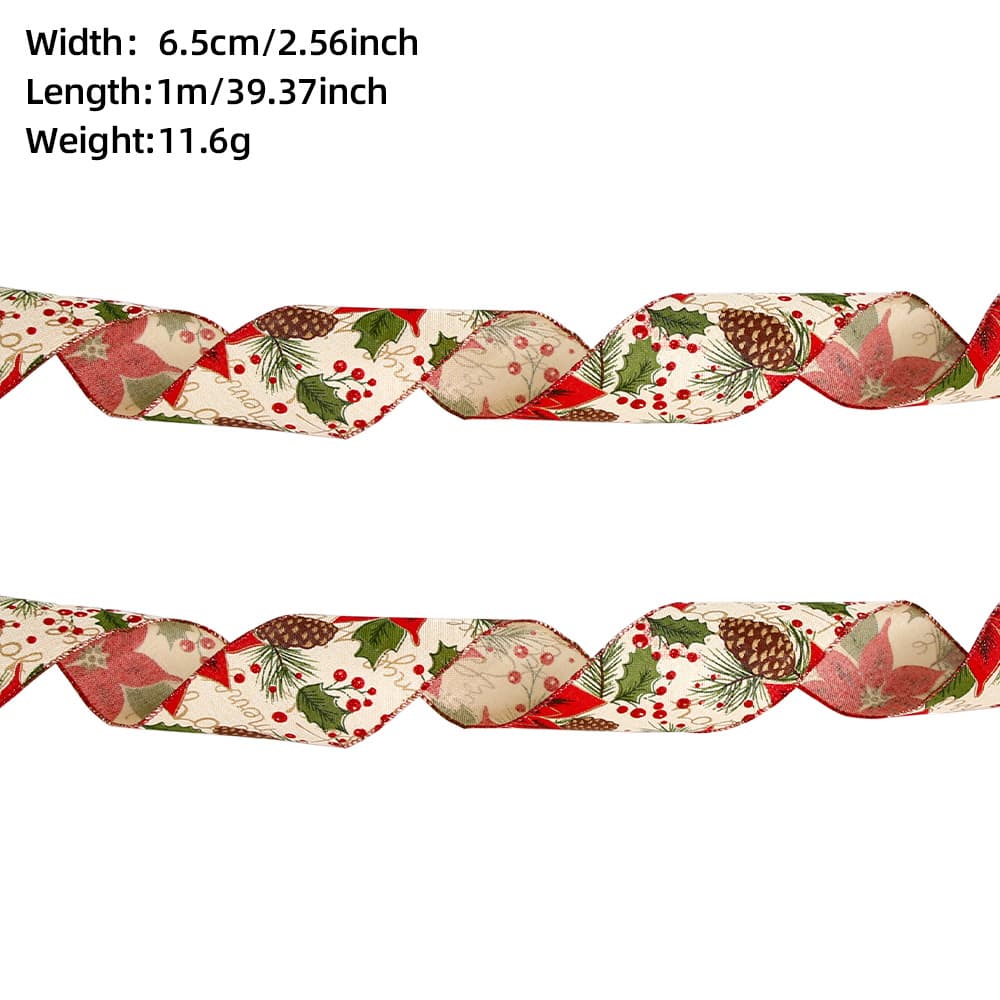 1 m 6.5 cm Red Pine Cone Decoration
