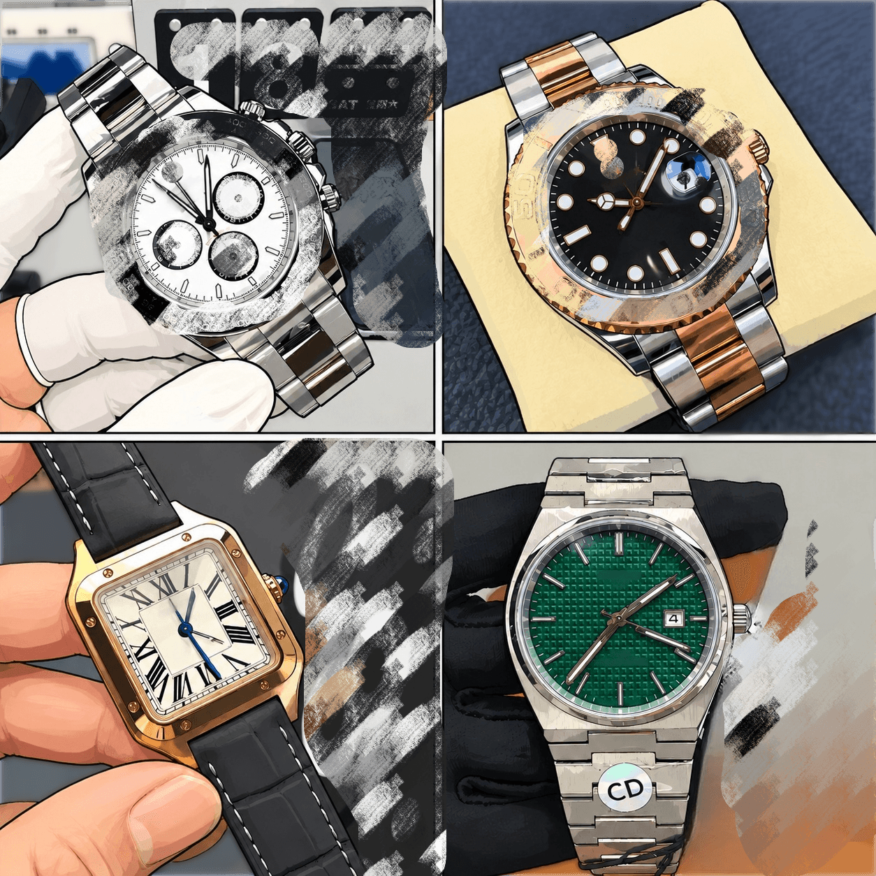 View 1 of Custom-made watch  A  （Custom Luxury Watch Brochures: Learn and Discover）