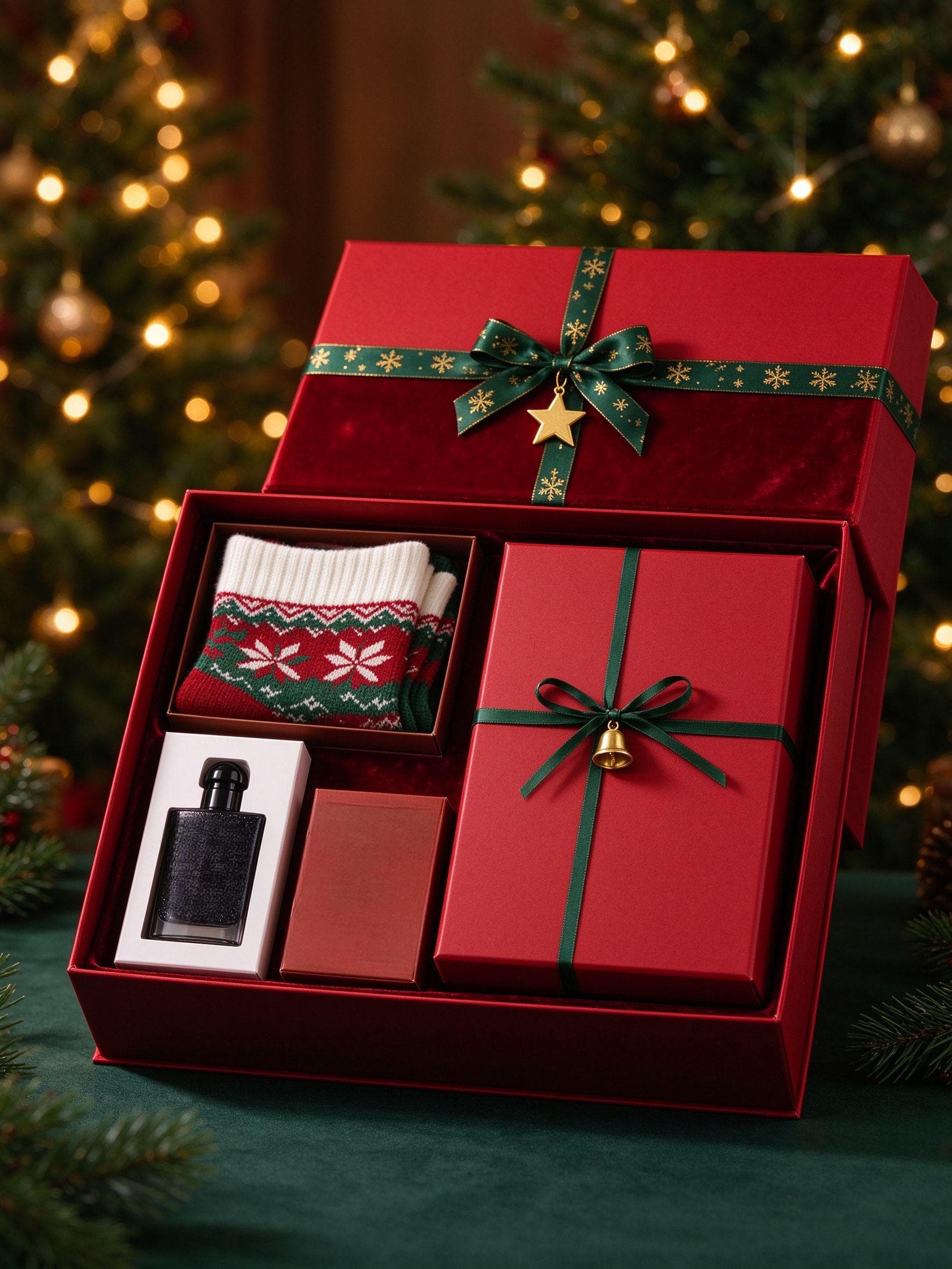 View 2 of Exquisite Christmas Gift Box-Customizable Combo